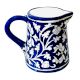 Blue Pottery Ceramic Floral Design Jug