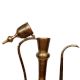 Old Brass Surahi Ewer With Etched Floral Design