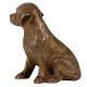 Sitting Brass Puppy Dog Figurine
