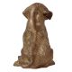 Sitting Brass Puppy Dog Figurine