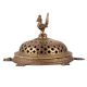 Brass Peacock Incense Burner On A tortoise