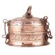 Brass Engraved Jewelry Box Storage Box With Chain