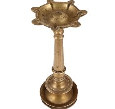 Brass Kuthu Villaku Oil Lamp  With Seven Wick Holders