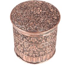 Copper Embossed Floral Design Box
