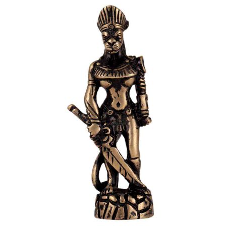 Brass Monkey Warrior Sculpture