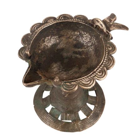 Brass  Fish Shaped Diya With Stand
