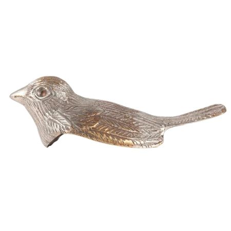 Brass Cute Bird Figurine In Antique Finish