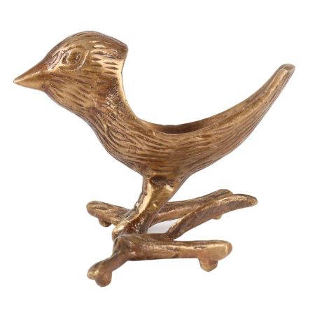Solid Brass Bird Trinket Bowl or Dish