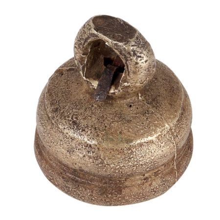 Round Decorative Brass Cowbell