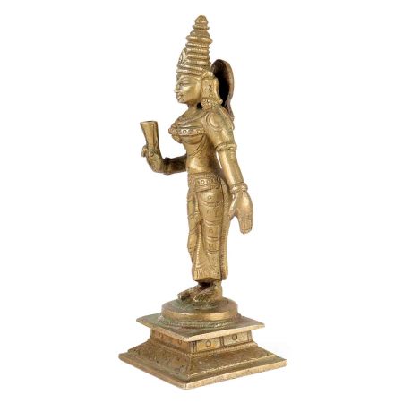 Brass Statue Of Meenakshi Devi