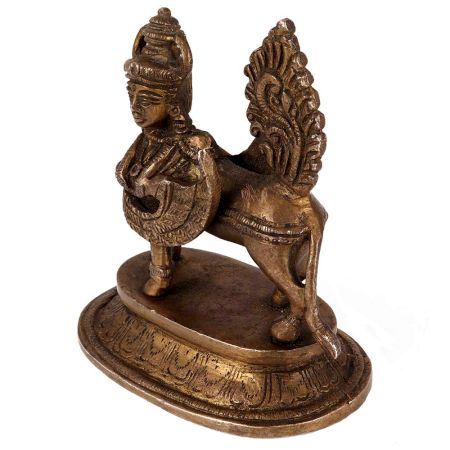 Brass Kamdhenu Cow Idol