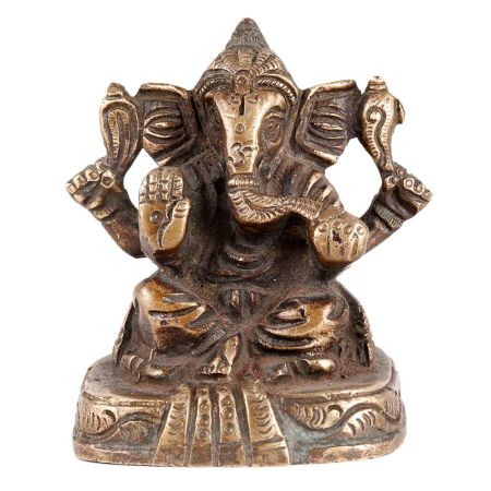Mangal Murti Lord Ganesha Statue Sitting on Singhasan