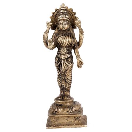 Brass Standing Laxmi Statue