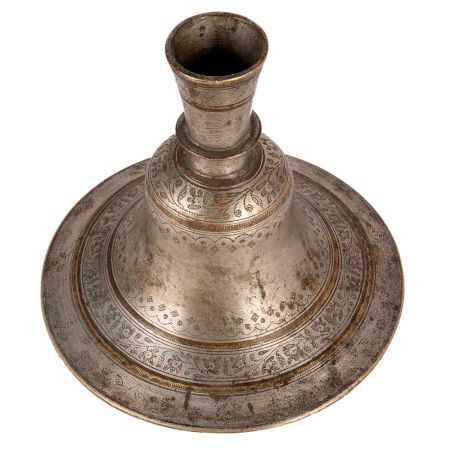 Brass Hukka Base Pot with Engraving