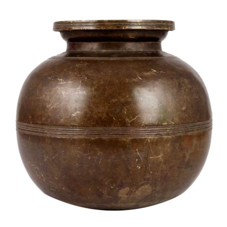 Brass Heavy Bottomed Round Pot