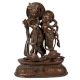 Brass Statue Of Radha Krishna With Peacocks