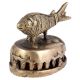 Old Fish Statue Foot Scrubber In Antique Finish