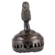 Bird Brass Vajri Foot Scrubber Rattle In Dark Finish
