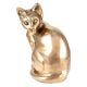 Sitting Brass Cat Figurine For Gifting