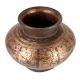 Solid Brass  Wide Water Pot With Patina Finish