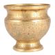 Brass Carved  Planter Flower Plant Pot