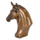 Brass Horse Bust With  Antique finish