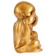 Golden Brass Monk Sees No Evil Statue