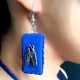 Blue MetallicÂ NeckpieceÂ WithÂ EarringsÂ Set