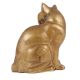 Brass Sitting Cat Statue