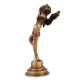 Trumpeting Brass Cherub Angel Statue