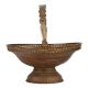 Brass Pooja Flower Basket With Handle