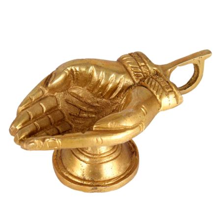 Brass Laxmi Hand Diya