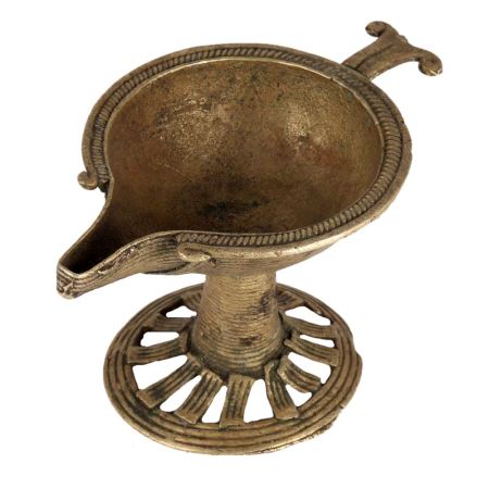 Tribal Brass Oil Lamp Diya