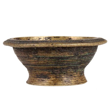 Solid Brass Bowl In Dark Finish