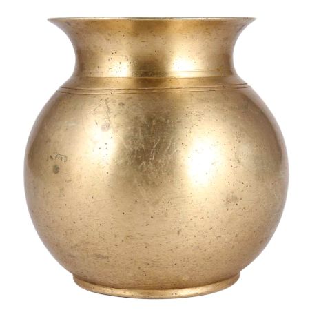 Golden Round Water Storage Pot
