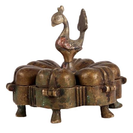PeacockÂ Indian Six Compartment Tikka Box