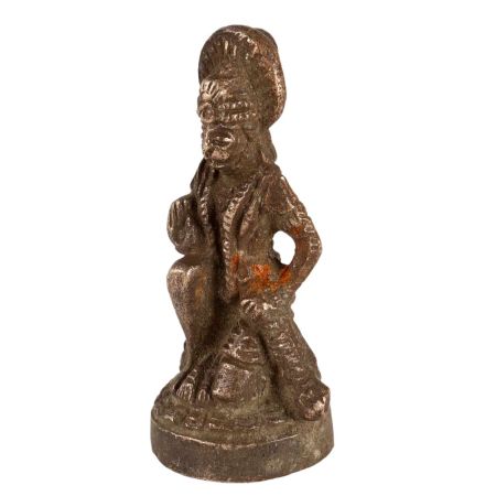 Brass Lord Hanuman Idol In Antique Finish