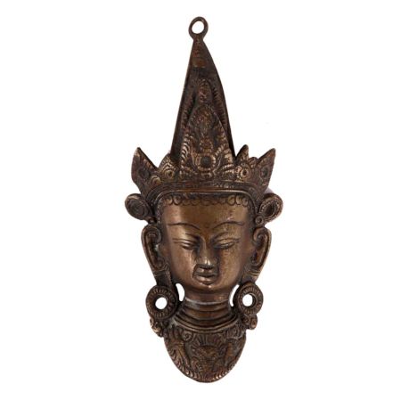 Brass Tara Buddha Face Mask Wall hanging