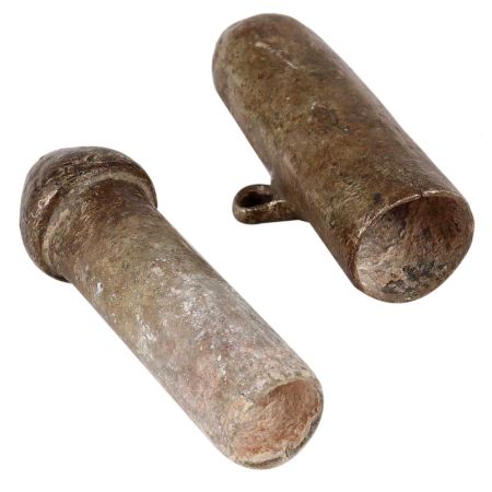 Cylindrical Brass Betel Lime Paste Box