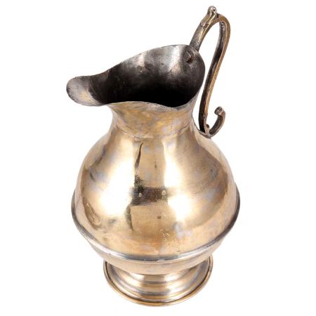 Old Brass Pitcher Or Jug In Glossy Finish
