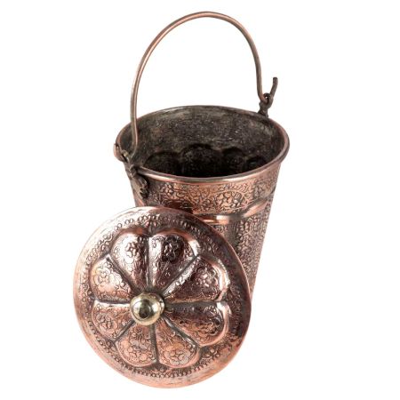 Mughal Metal Copper Vessel Bucket