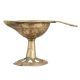 Brass Fish Diya In Antique Finish