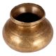 Brass Matka Pot In Antique Golden Finish