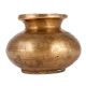 Brass Matka Pot In Antique Golden Finish
