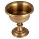 Brass Cup Pedestal Bowl In Antique Finish