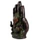 Brass Ganesha Idol Embossed On Hand Design