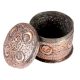 Copper Round kumkum Box