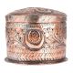 Copper Round kumkum Box