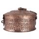 Copper Round Box With Handle