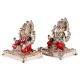Copper Laxmi Ganesh Murti Pair Color And  Silver Finish
